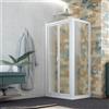 Forte BOX DOCCIA SALOON 90X100 AP. 100 CM H 185 IN ACRILICO MOD. DELTA DUO