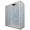 Forte BOX DOCCIA CHAMPAGNE VETRO TRASPARENTE 80X160 CM MOD. GLAM DUO