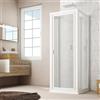 Forte BOX DOCCIA 3 LATI BATTENTE 75X90X75 CM H 185 IN ACRILICO MOD. SIGMA TRIO