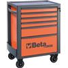 Beta Tools Cassettiera carrello porta attrezzi Beta RSC24 6-O arancio 6 tiretti