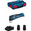 Bosch Powertools Utensile Multifunzione BOSCH GOP 12V-28 (2 x 3,0 Ah + GAL12V-40 + L-Boxx 102)