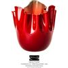 Venini - Vaso Fazzoletto Rosso/Verde Mela h cm 31 cod. 700.00 - Rivenditore