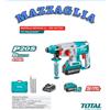 TOTAL MARTELLO TASSELLATORE ROTATIVO 2J SDS-PLUS 2 BATT. 4Ah 20V+ACC. IN VALIGIA
