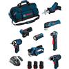 Bosch Powertools BOSCH Kit BMKB8-28ED3 (GSR12V-15+GDR12V-105+GWB12V-10+GWS12V-76+GOP12V-28+GSA12V