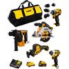 DeWALT Kit D12K501 (DCS512 + DCS312 + DCD703 + DCH072 + DCF801 + 1 x 3,0 Ah + 1