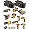 DeWALT Kit DWK1101T (DCD996+DCH273+DCG405+DCF887+DCF894+DCS334+DCS570+ DCS355+DC