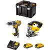 DeWALT Kit DWK200 (DCD796 + DCS331 + 2 x 2,0 Ah + DCB107 + TSTAK VI)