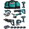 MAKITA Kit DLX7013PT1 (DDF482 + DGA504 + DHR202 + DJR186 + DJV180 + DSS610 + DTD