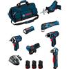 Bosch Powertools BOSCH Kit BMKB7-28CD3 (GSR 12V-15+GDR 12V-105+GWB 12V-10+GWS 12V-76+GOP 12V-28+G