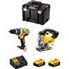 DeWALT Kit DWK213 (DCD996 + DCS331 + 2 x 5,0 Ah + DCB115 + TSTAK VI)