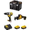 DeWALT Kit DWK217 (DCD996 + DCS369 + 2 x 5,0 Ah + DCB115 + TSTAK VI)