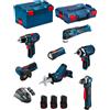 Bosch Powertools BOSCH Kit 12V BMK7-28CD3 (GSR 12V-15+GDR 12V-105+GWB 12V-10+GWS 12V-76+GOP 12V-2