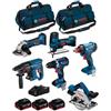 Bosch Powertools BOSCH Kit 18V BK602BAG (GDX 18V-180+GBH 18V-21+GKS 18V-57+GST 18V-LI S+GWS 18-12