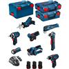 Bosch Powertools BOSCH Kit 12V BMK8-28ED3 (GSR 12V-15 + GDR 12V-105 + GWB 12V-10 + GWS 12V-76 + G