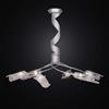 LAMPADARIO MODERNO GIRANDOLA A 6 LUCI VETRO MURANO COLL. BGA 1307