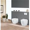 RAK SANITARI A PAVIMENTO RAK METROPOLITAN WC + BIDET SENZA COPRIVASO / SEDILE