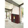 King STUFA A PELLET KING SLIM 10 CANALIZZATA BORDEAUX POTENZA TERMICA 9KW COD.17378