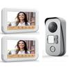 AVIDSEN KIT VIDEOCITOFONO CON 2 MONITOR AVIDSEN 7 POLLICI BIFAMILIARE 2 FAMIGLIE 112282