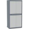 Terry WAVE Jumbo 2900 Armadio plastica 2 Ante battenti Grigio chiaro e scuro (90cm) M