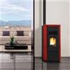 Extraflame STUFA A PELLET EXTRAFLAME LA NORDICA GIUSY PLUS CANALIZZATA BORDEAUX 8 KW 88951