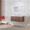 Karag Mobile Bagno Cannettato 100 cm Kion Cassetto Soft Close E Specchio LED Karag