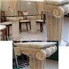 2 Colonne Colonna ionico effetto Travertino marmo tavolo salotto cucina arredo