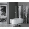 COLACRIL VASCA ANGOLO ASIMMETRICA 150X100 WAP BOX TELAIO E PANNELLO NON IDROMASSAGGIO