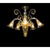 Lampadario classico murano cristallo oro 24k 5 luci BGA 1642-5