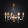 LAMPADARIO CLASSICO MURANO ORO ORIGINALE 6 LUCI BGA 2857