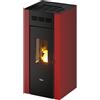 Pegaso Stufa pellet 8,5kW ELANE 9.0 Rosso 4 stelle Classe A+ 7022002