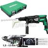 Hitachi Hikoki Martello tassellatore 230V SDS Hitachi Hikoki DH28PMY 850W 3 modalità + mandrin
