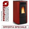 Nordica STUFA A PELLET NORDICA EXTRAFLAME KETTY EVO 7 KW 180 MC COLORE BORDEAUX OFFERTA
