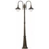 mondoluce PIANTANA DA ESTERNO A 2 LUCI CLASSICO NERO-ORO COLLEZIONE DL1124