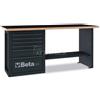 Beta Tools Banco da lavoro con cassettiera 6 tiretti Beta C59A-A Grigio piano legno 1500Kg