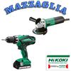 Hitachi HIKOKI (HITACHI) TRAPANO AVVITATORE DS18DJL + SMERIGLIATRICE G12SR4 (S) Ø 115 mm