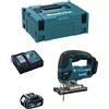 Makita Seghetto Alternativo MAKITA DJV180RTJ1 (1 x 5,0 Ah + DC18RC + MAKPAC 2)