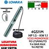 EBARA - LOWARA POMPA SOMMERSA PER POZZI 4" EBARA 4WN E LOWARA 4GS V230 CONDENSATORE + CAVO H05