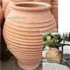 FratelliVagnoni Vaso anfora orcio righe in terracotta cm 85 80 originale arredo giardino grecia