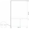 Giorgyshop DOCCIA CON INGRESSO LIBERO TIPO DOCCIA WALK IN A DUE LASTRE H 200 CRISTALLO 8 MM