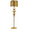URSO STORE Lampada da terra piantana design classico in foglia oro MS-043