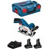 Bosch Powertools Sega Circolare BOSCH GKS 12V-26 (2 x 6,0 Ah + GAL12V-40 + L-Boxx 136)