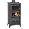 Vedi annuncio STUFA A LEGNA CARBONE CUCINA CON FORNO ACCIAIO FIME 12/16KW 36x37x23hCM 220 m3