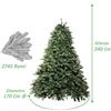 XONE Albero di Natale foltissimo stile americano CLIFFORD pino realistico 210 240 270