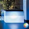 Tekcnoplast PANCA PANCHETTA LUMINOSA LUCE SQUADRATO LED MULTICOLOR BATTERIA GIARDINO