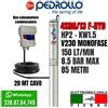 PEDROLLO 4SR6/13 POMPA COMPLETA SOMMERSA X POZZI 4" PEDROLLO 4SR6M/13 HP2 150LT/MIN
