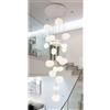 UNIVERSO Lampadario Da Soffitto A Sospensione Lampada Moderno Con 19 Sfere Gocce G9 B95