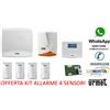 Urmet KIT COMPELTO ANTIFURTO URMET 1068 TASTIERA ALLARME APP OFFERTA 4 SENSORI CELLUL