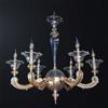 Mondoluce Lampadario classico in ottone e murano oro a 6 luci BGA 3351/6