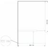 Giorgyshop DOCCIA CON INGRESSO LIBERO TIPO DOCCIA WALK IN A DUE LASTRE H 200 CRISTALLO 8 MM