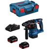 Bosch Martello Perforatore BOSCH GBH 18V-22 (2 x 4,0 Ah + GAL18V-40 + L-Boxx 136)